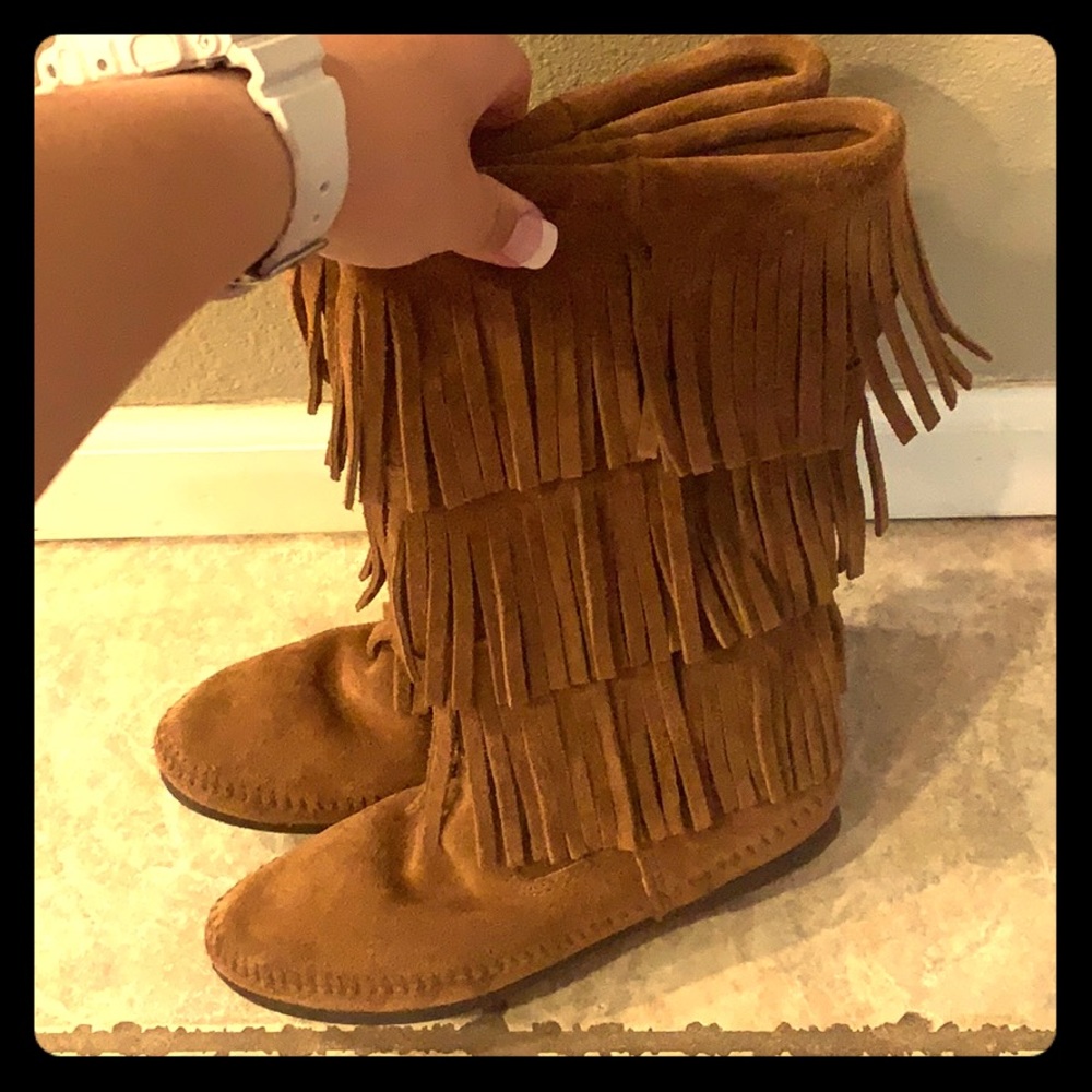 Minnetonka boots.
